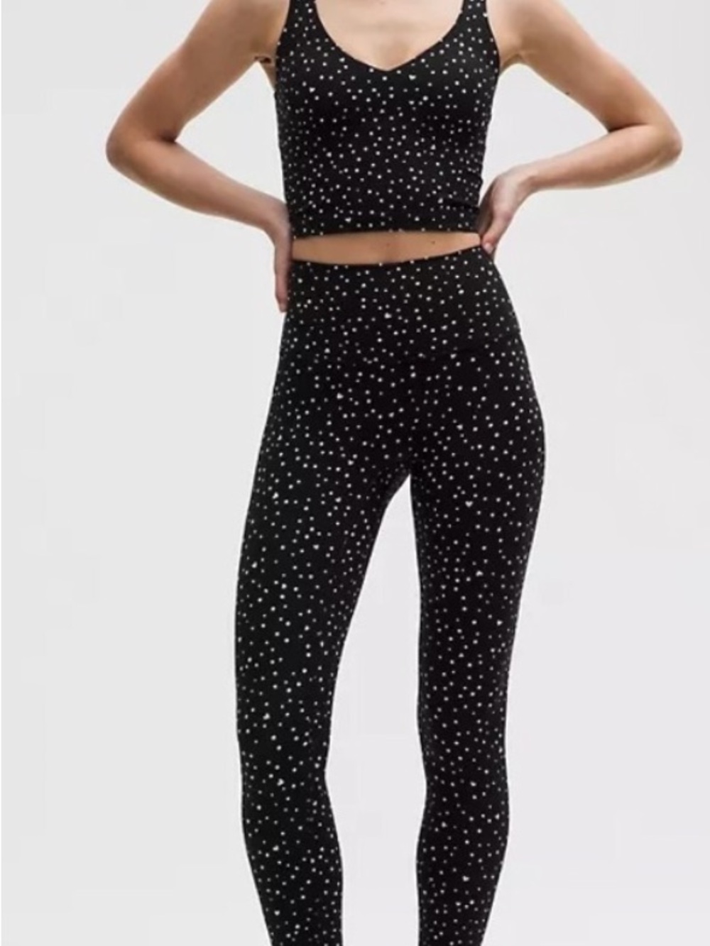 lululemon athletica Black with White Dot High-Rise Leggings